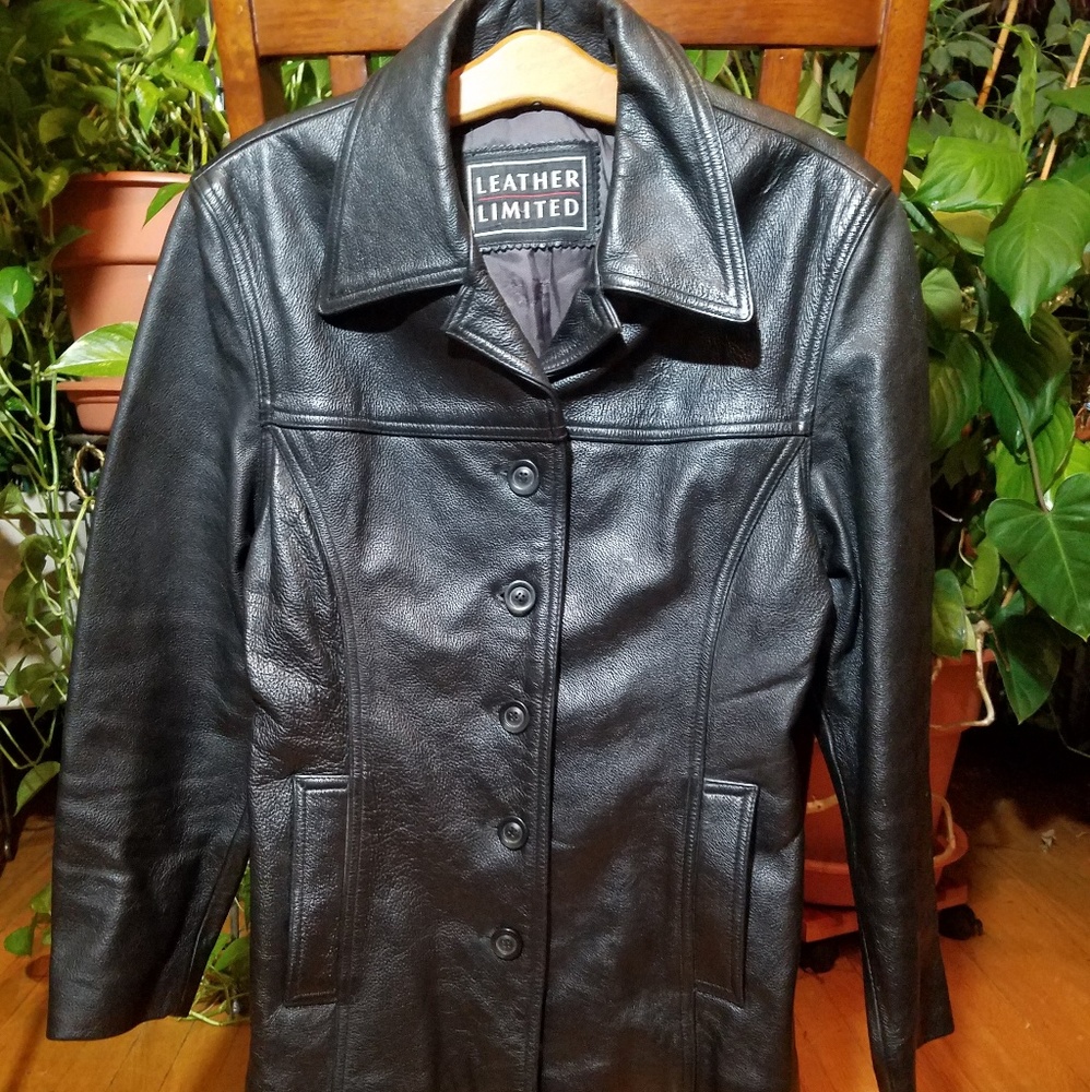Black Wilson's leather jacket size Small